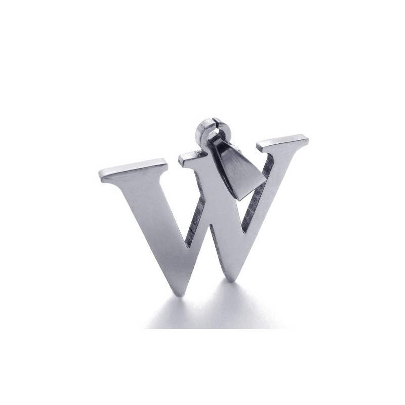 Titananhänger Mit Dem Buchstaben „W“ Titananhänger Mit Dem Buchstaben „W“