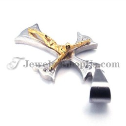 Mode Gold Damen Titan Kreuz Für Jesus Anhänger