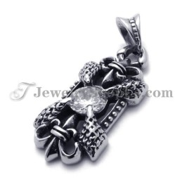Eleganter Titananhänger Mit Zirkon