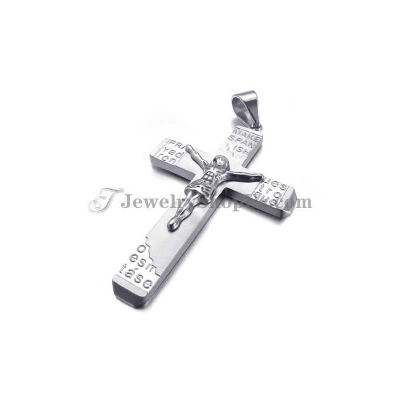 Wunderschöner Titan-Kreuz-Jesu-Anhänger Wunderschöner Titan-Kreuz-Jesu-Anhänger