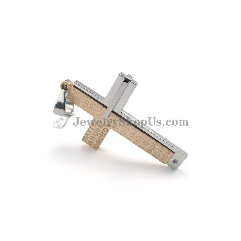 Wunderschöner Roségold-Kreuz-Titan-Anhänger Wunderschöner Roségold-Kreuz-Titan-Anhänger