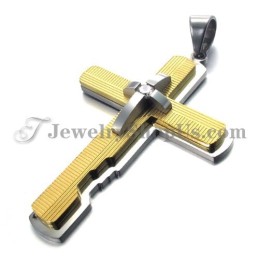 Gold Titan Kreuz Anhänger