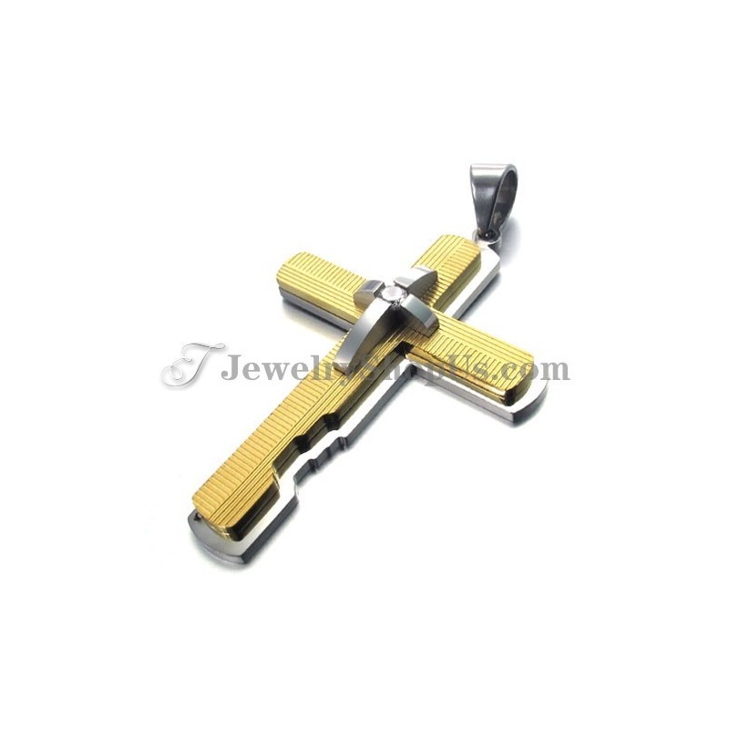 Gold Titan Kreuz Anhänger Gold Titan Kreuz Anhänger