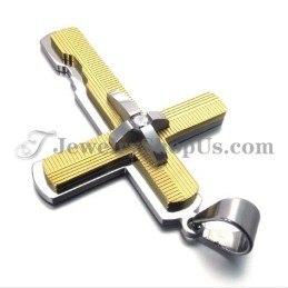 Gold Titan Kreuz Anhänger