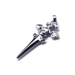 Halskette Mit Kreuz- Und Schwertanhänger Aus Reinem Titan Für Herren Und Jungen