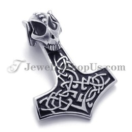 Mode Totenkopf Mit Kreuz Titan Anhänger