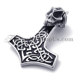 Mode Totenkopf Mit Kreuz Titan Anhänger