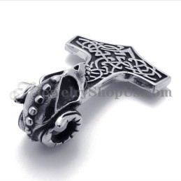 Mode Totenkopf Mit Kreuz Titan Anhänger