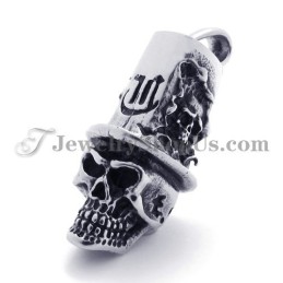 Modischer Titan-Anhänger In Totenkopf- Und Hutform
