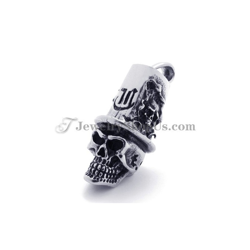 Modischer Titan-Anhänger In Totenkopf- Und Hutform Modischer Titan-Anhänger In Totenkopf- Und Hutform