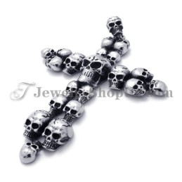 Modischer Totenkopf-Kreuz-Anhänger Aus Titan