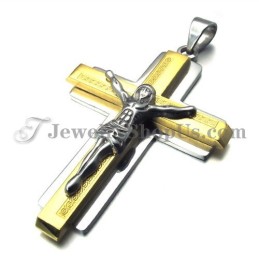 Mode Gold Titan Kreuz Von Jesus Anhänger