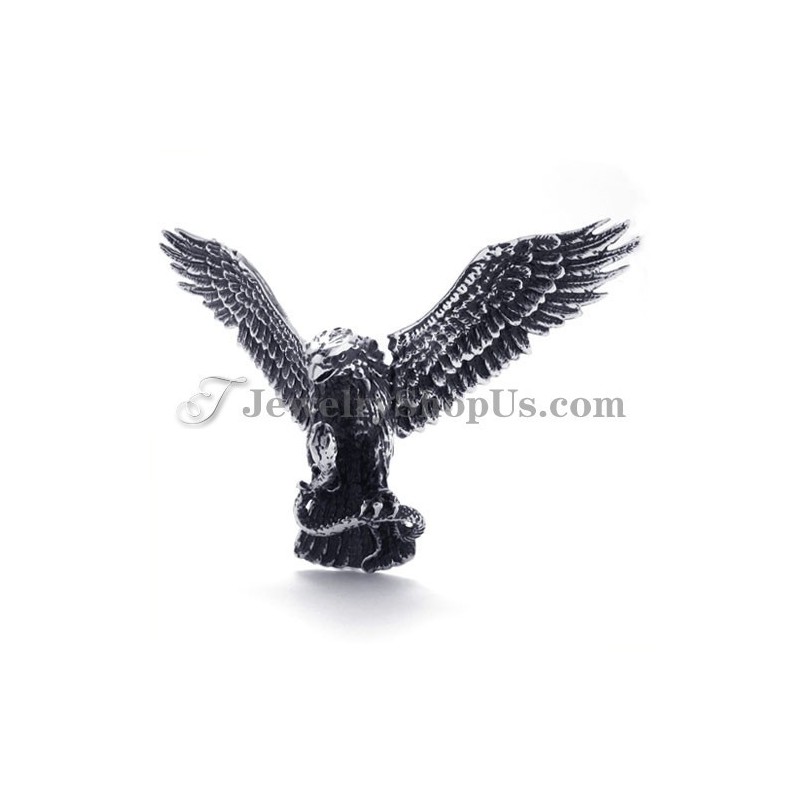 Titan-Anhänger Mit Adler Und Schlange Titan-Anhänger Mit Adler Und Schlange