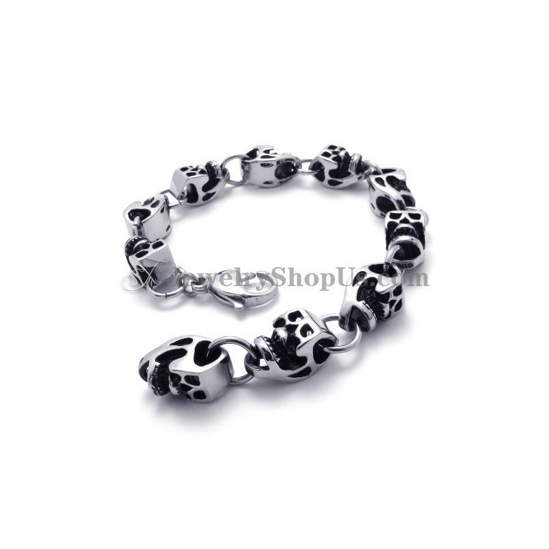 Wunderschönes Titan-Totenkopf-Armband Wunderschönes Titan-Totenkopf-Armband