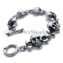 Modisches Titan-Totenkopf-Armband