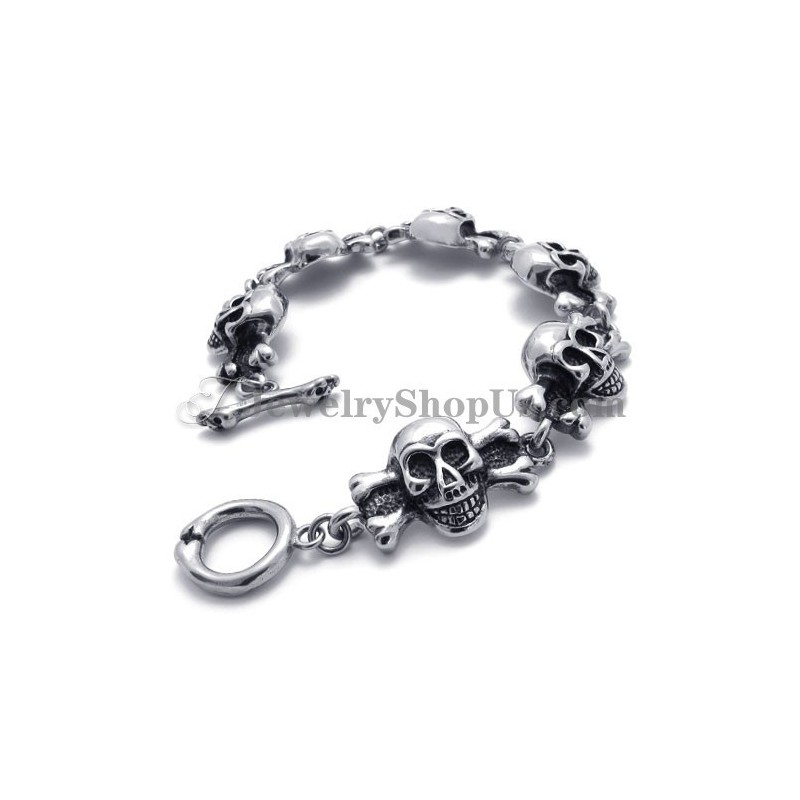 Modisches Titan-Totenkopf-Armband Modisches Titan-Totenkopf-Armband