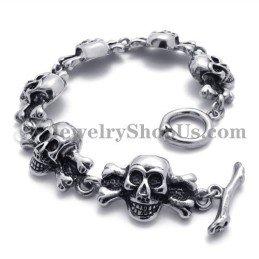 Modisches Titan-Totenkopf-Armband