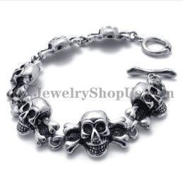 Modisches Titan-Totenkopf-Armband