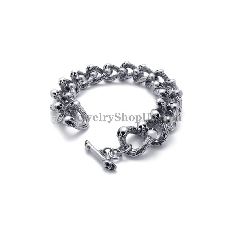 Modisches Titan-Totenkopf-Armband Modisches Titan-Totenkopf-Armband