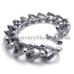 Modisches Titan-Totenkopf-Armband