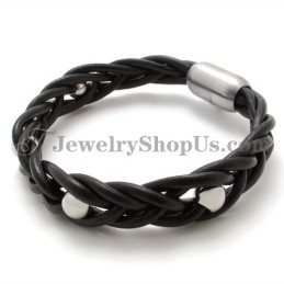 Modisches Armband Aus Leder Und Titan
