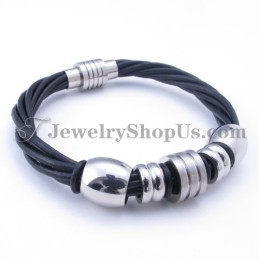 Leder-Titan-Armband