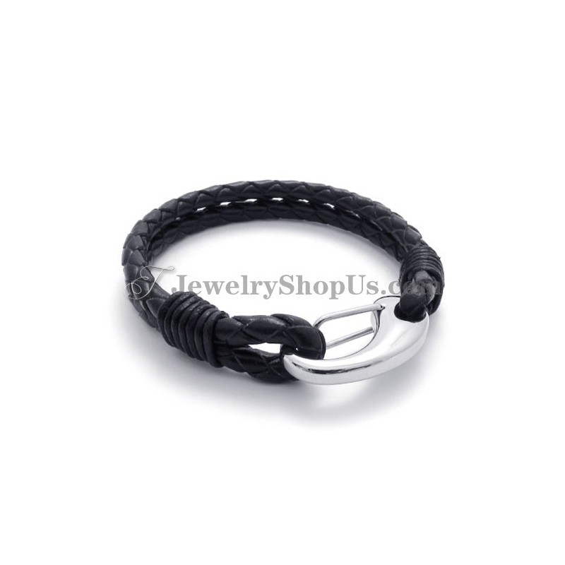 Elegantes Titan-Lederarmband Elegantes Titan-Lederarmband