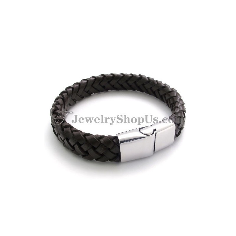 Wunderschönes Leder-Titan-Armband Wunderschönes Leder-Titan-Armband