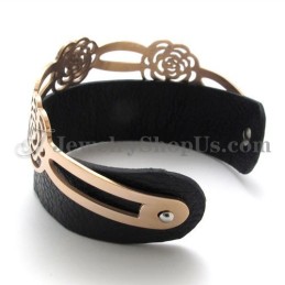 Wunderschönes Titan-Lederarmband