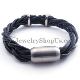 Modisches Titan-Lederarmband