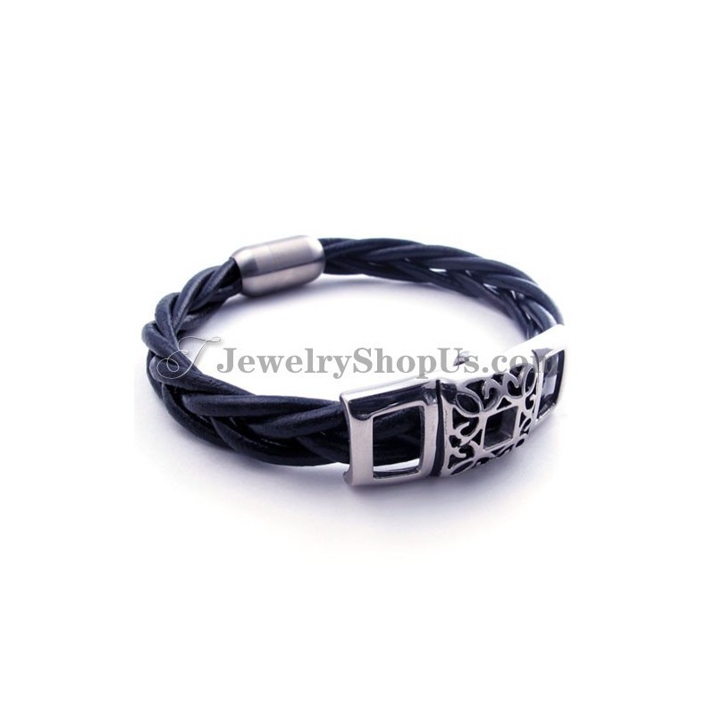 Elegantes Titan-Lederarmband Elegantes Titan-Lederarmband