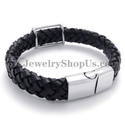 Modisches Titan-Lederarmband