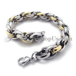 Modisches Goldenes Titanarmband