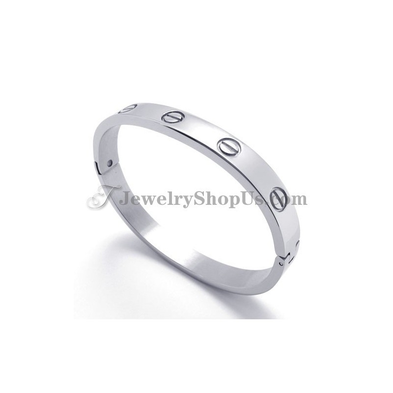 Elegantes Silbernes Titanarmband Für Damen Elegantes Silbernes Titanarmband Für Damen