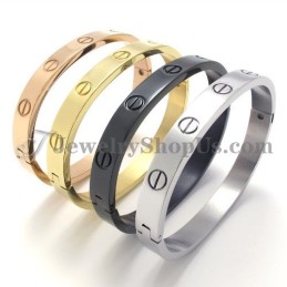 Elegantes Schwarzes Titanarmband Für Damen