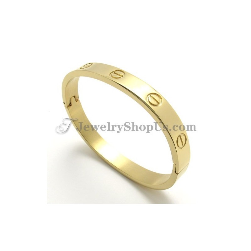 Elegantes Goldenes Titanarmband Für Damen Elegantes Goldenes Titanarmband Für Damen