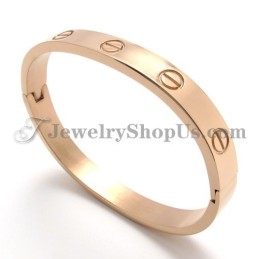 Elegantes Titan-Roségold-Armband Für Damen