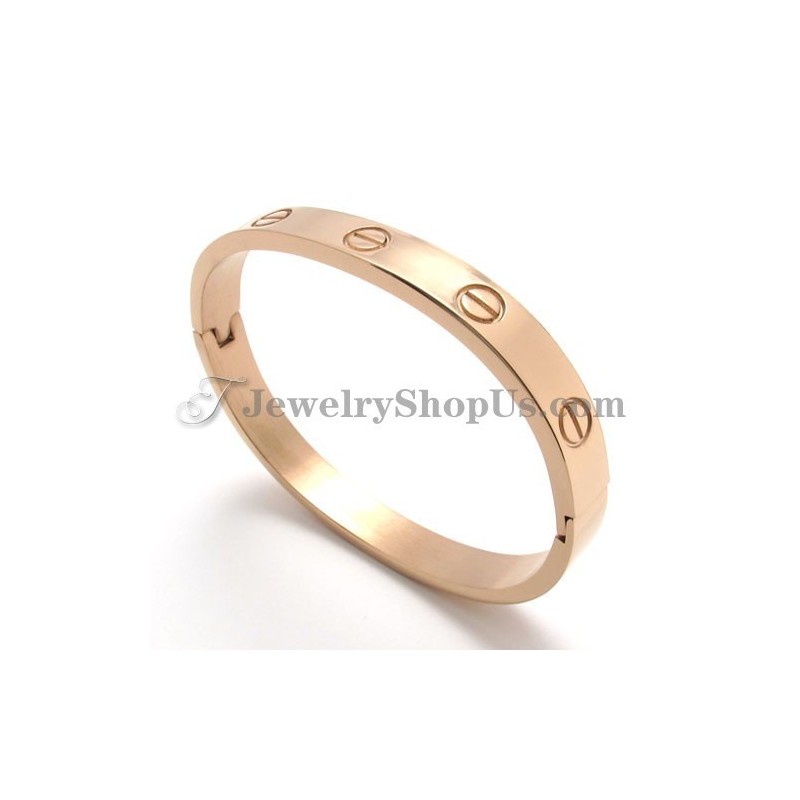 Elegantes Titan-Roségold-Armband Für Damen Elegantes Titan-Roségold-Armband Für Damen