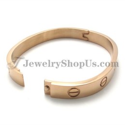 Elegantes Titan-Roségold-Armband Für Damen