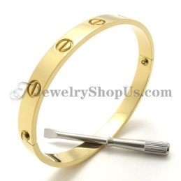 Wunderschönes Goldenes Titanarmband Für Männer