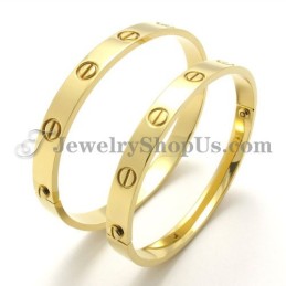 Wunderschönes Goldenes Titanarmband Für Männer