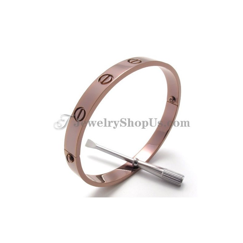 Elegantes Roségold-Titanarmband Für Damen Elegantes Roségold-Titanarmband Für Damen