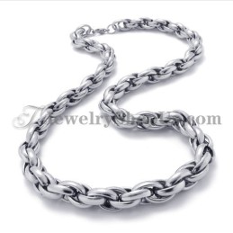 Elegante Halskette Aus Silber Und Titan