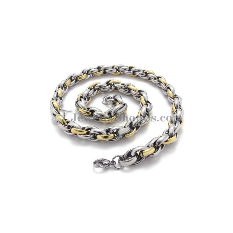 Elegante Halskette Aus Gold Und Titan Elegante Halskette Aus Gold Und Titan