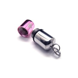 Halskette Mit Kreuzanhänger Aus Reinem Titan In Rosa-Silber