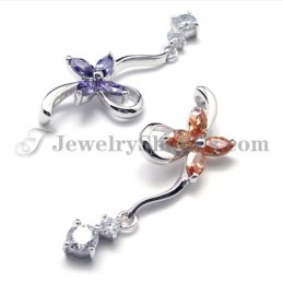925 Silber Anhänger Mit Zirkon (Galvanisiertes Platin) Mit Freier Kette
