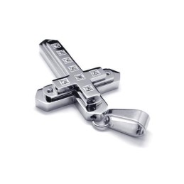 Männer Silber Reines Titan Kreuz Halskette Anhänger Kette