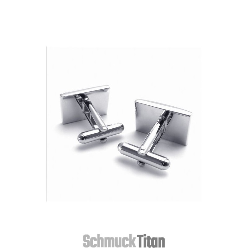 Elegante Form Farbbrillanz Hochwertige Titan Manschettenknöpfe