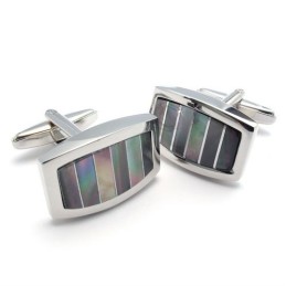 Professionelles Design Farbbrillanz Hervorragende Qualität Titan-Kupfer-Nickel-Manschettenknöpfe