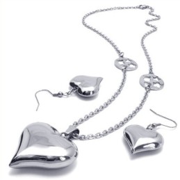 Wunderschönes Design Farbbrillanz Zuverlässige Qualität Titan Schmuckset Bestehend Aus Halskette, Anhänger, Ohrring